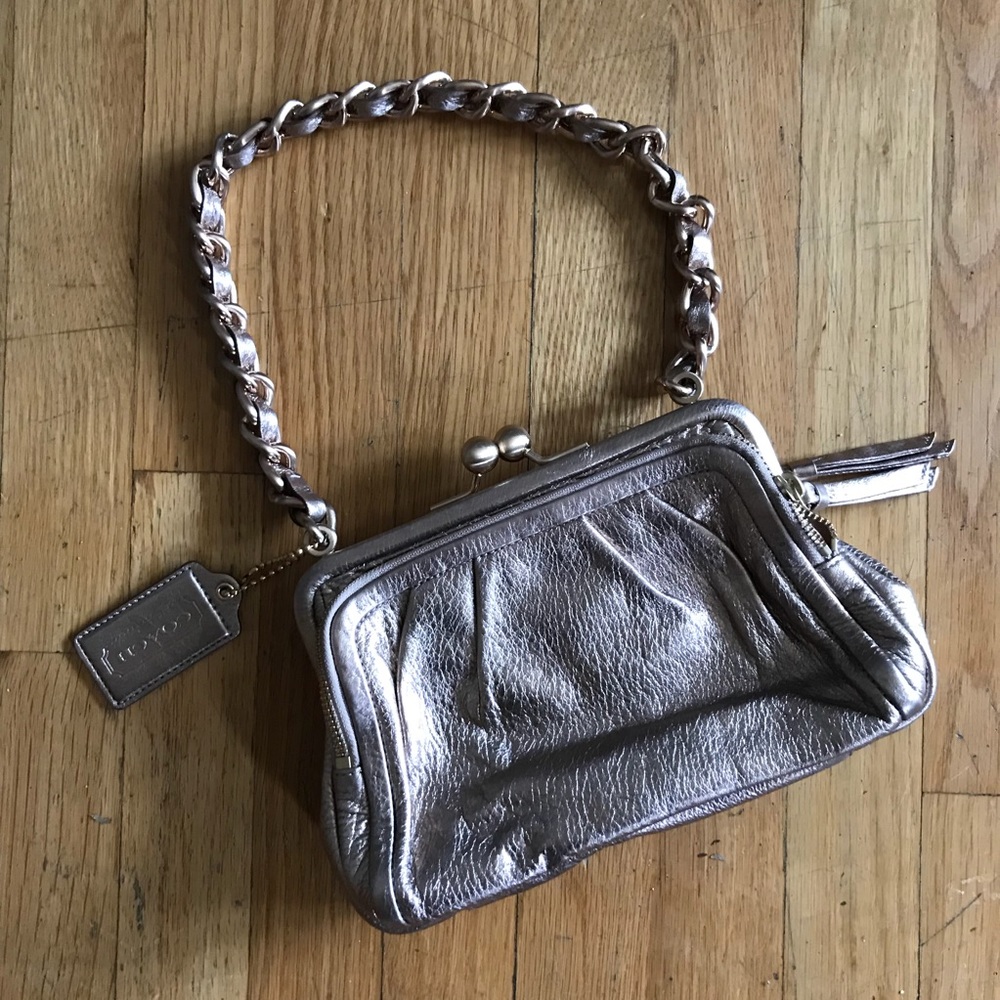 Coach metallic purse
